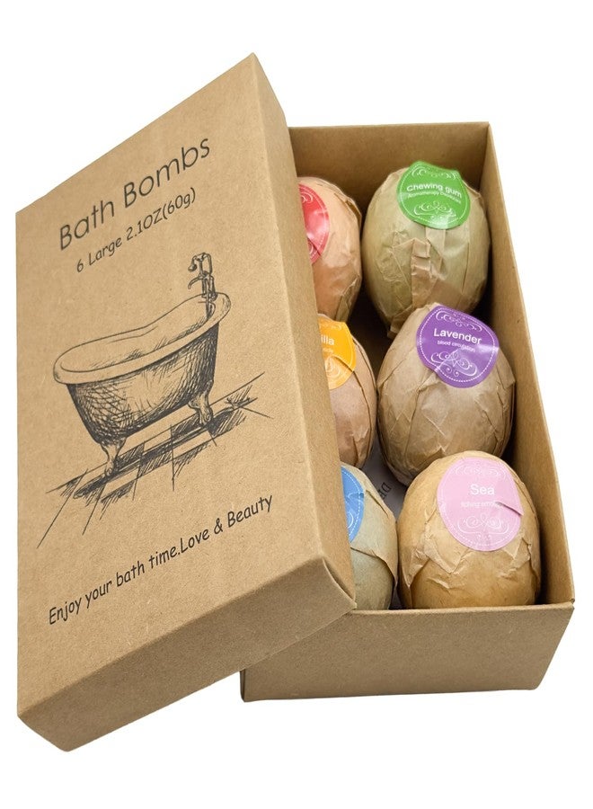 WYNK Bath Bombs Gift Set 6 Pack with Essential Oils & Plant Extracts, Luxury Fizzy Bath Bombs for Moisturizing Relaxation Aromatherapy, Christmas Valentine Mothers Day Spa Gifts for Women Men Her Him - Image 1